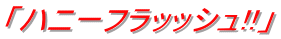 「ハニーフラッッシュ!!」